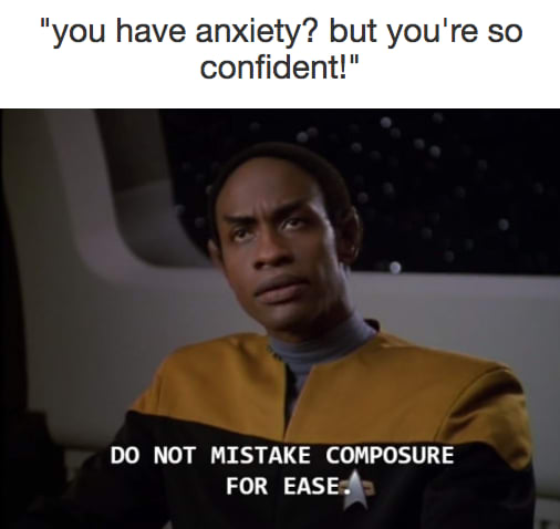confidence and anxious